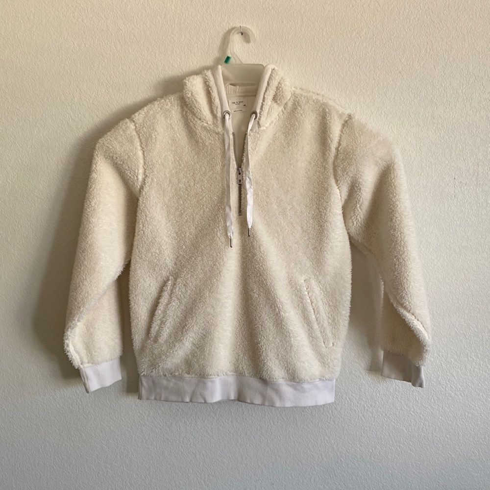 RAG & BONE Women’s 1/4 Zip Pullover Hoodie Size M